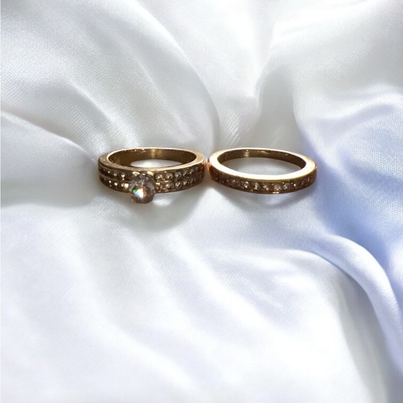 Jewelry - Elegant Gold Plated Women's Ring Set-7